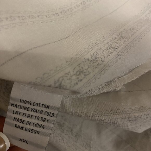 Pop Icon Shirt Mens XXLarge Black Button Up Embroidered Goth Club Western - Picture 6 of 6